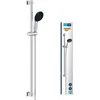 Image de Ensemble de douche avec pommeau 1 jet barre 90cm et flexible - GROHE Vitalio Start 110 26953001 - Economie deau - Chromé