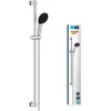 Image de Ensemble de douche avec pommeau 2 jets barre 90cm et flexible - GROHE Vitalio Start 110 26954001 - Economie deau - Chromé