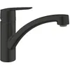 Image de GROHE Start Mitigeur Monocommande Evier, Robinet de Cuisine, Bec Bas, Rotation 140°, Mousseur avec Fente, Noir Mat, 324412432