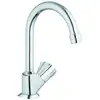 Image de Grohe Robinet sur pied Costa chromé, bec pivotant, repère bleu