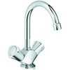 Image de Grohe Mitigeur lavabo deux poignées Costa 1/2", sortie pivotante, chrome