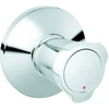 Image de Grohe Costa Garniture de robinet encastré, marquage rouge, chrome, avec rosace poussante