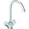 Image de Grohe Robinet de cuisine à deux poignées Costa chrome, bec pivotant