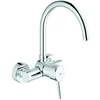 Image de Grohe Mitigeur monocommande évier Concetto chrome, montage mural