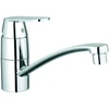 Image de Grohe Mitigeur monocommande évier Eurosmart Cosmopolitan 1/2", plat, sortie, montage avant fenêtre, chromé