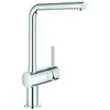 Image de Grohe Mitigeur monocommande d'évier Minta chrome, bec pivotant en L