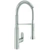 Image de Grohe Mitigeur évier K7 supersteel, douchette professionnelle extractible