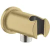 Image de GROHE Rainshower Coude à encastrer avec support de douche (Rosace ronde Ø 48 mm, raccord fileté mâle 1/2", montage mural, Anti retours d'eau), Gold, 26658GN0