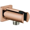 Image de Grohe Coude mural Rainshower 1/2", avec douchette, rosace carrée, blanc suns