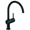 Image de Grohe Minta Mitigeur évier monocommande velours noir, bec pivotant C