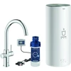 Image de Grohe Mitigeur monotrou pour évier Red Duo chrome, taille L, avec chauffe-eau