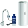 Image de Grohe Robinet sur pied pour évier Red Mono chrome, taille L, avec chauffe-eau