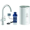 Image de Grohe Mitigeur monocommande évier Red Duo chrome, taille M, avec chauffe-eau