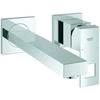 Image de Grohe Set de montage prêt Eurocube chr, robinet mural lavabo 2 trous, bec 231 mm