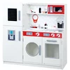Image de roba Grande Cuisine Enfant en Bois - Plaque de Cuisson + Micro-Ondes + Réfrigérateur + Lave-Linge et Autres - Gris / Blanc