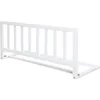 Image de ROBA Barrière de Lit en Bois 90 cm - Protection Anti-Chute Sûre pour Bébés et Enfants - 18 mois à 5 Ans - Montage Facile - Blanc
