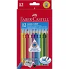 Image de Faber-Castell - Coffret de crayons de couleur Jumbo Grip, 12 pièces | Crayons de couleur jumbo lavables à l'eau pour enfants, aux couleurs vives et à la forme triangulaire ergonomique
