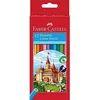 Image de FABER-CASTELL étui de 12 crayons de couleur hexagonal CASTEL Assortis
