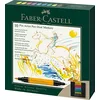 Image de Faber-Castell 162010 - Pitt Artist Pen Dual Marker Ink pen, with two tips, one brush tip and one metal fiber tip, cardboard case of 10