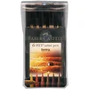 Image de Faber-Castell 167106 Feutre PITT artist pen couleurs terre étui de 6