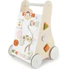 Image de Bieco Trotteur en bois | à partir de 1 an | trotteur multifonction pour bébé | trotteur pour bébé pour favoriser la motricité | aide à la marche pour bébé avec pneus en caoutchouc | trotteur