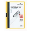 Image de DURACLIP 30 A4 Clip Folder | Holds Up-to 30 Sheets of A4 Paper | Robust Metal Sprung Clip | Yellow Coloured Files