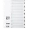 Image de Durable 616302 1 Jeu de 20 Intercalaires avec Onglets imprimés A4 Blanc