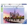 Image de Puzzle 1500 pièces - RAVENSBURGER - Pittoresque Notre Dame - Paysage et nature - Garantie 2 ans