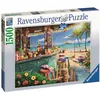 Image de Puzzle Ravensburger Le bar du bord de plage 1500 pièces en occasion ou reconditionné