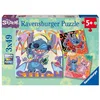 Image de Ravensburger - Puzzle Enfant - Lot de 3 Puzzles 49 pièces - Jouer Toute la journée/Disney Stitch - Fille ou garçon dès 5 Ans - Puzzle de qualité supérieure - 3 Posters Inclus - Aventure - 12001070