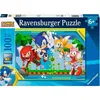 Image de Puzzle 100 pièces XXL Sonic Knuckles Sonic Tails et Amy / Sonic Dès 6 ans Puzzle de qualité supérieure 12001134