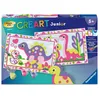 Image de Ravensburger   CreArt Junior   Numéro dArt   Dinosaures colorés   Kit de peinture par numéros   Dès 5 ans   12023213