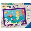 Image de Ravensburger   CreArt Kids 18x24cm   Numéro dArt   Océan   Edition plâtre   Kit de peinture par numéros   Dès 9 ans   12023234