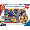 Image de Ravensburger - Puzzle Enfant - Puzzles 3x49 p - Notre héros Sam Le Pompier - Dès 5 Ans - 05077