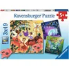 Image de Ravensburger - Puzzle Enfant - Puzzles 3x49 p - Licorne, dragon et fée - Dès 5 ans - 05181