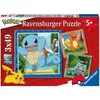 Image de Puzzle pour enfants 3x49 pièces Pokémon - Salamèche Bulbizarre et Carapuce - Dès 5 ans - 3 posters inclus - 05586 - Ravensburger