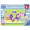 Image de Puzzles 2 x 12 pièces Ravensburger A la maison Peppa Pig en occasion ou reconditionné