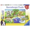 Image de Puzzles 2 x 12 pièces Ravensburger Les animaux du zoo en occasion ou reconditionné