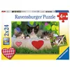 Image de Ravensburger 2x24 p Chatons au repos puzzle en occasion ou reconditionné