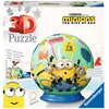 Image de Ravensburger - Puzzle 3D Ball - Minions 2 - A partir de 6 Ans - 72 pièces numérotées à Assembler sans Colle - Support Inclus - Diamètre : 13 cm - 11179