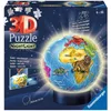 Image de Ravensburger - Puzzle 3D Ball illuminé - Globe terrestre - A partir de 6 Ans - 72 pièces numérotées à Assembler sans Colle - Socle Lumineux Inclus - 12184