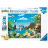 Image de Puzzle 200 pièces XXL - Ravensburger - Attrapez-les tous ! - Pokémon - Dessins animés et BD - Garantie 2 ans