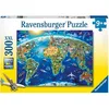 Image de Puzzle 300 p XXL - Carte des monuments du monde - Ravensburger - Pour enfant dès 9 ans - Fabriqué en Europe