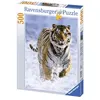 Image de Puzzle 500 pièces Ravensburger Tigre dans la neige en occasion ou reconditionné