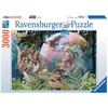 Image de Ravensburger - Puzzle Adulte - Puzzle 3000 pièces - Loups au clair de lune - Adultes et enfants à partir de 14 ans - Puzzle de qualité supérieure fabriqué en Europe - Animaux fantastiques - 17033