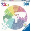 Image de Ravensburger - Puzzle Adulte - Puzzle Rond 500 pièces - Mandala (Circle of Colors) - Adultes et Enfants à partir de 12 Ans - Puzzle de qualité supérieure - 17168