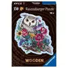 Image de Puzzle en bois Hibou floral 150 pièces robustes et naturelles dont 15 figurines en bois (whimsies) des 10 ans 17511 Ravensburger