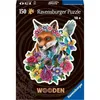 Image de Puzzle en bois Renard coloré 150 pièces robustes et naturelles dont 15 figurines en bois (whimsies) Qualité premium - Pour enfants