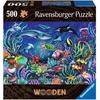 Image de Puzzle en bois En bas dans la mer