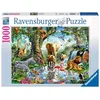 Image de Ravensburger- Puzzle 1000 pièces Aventures dans la Jungle Lions Adulte, 4005556198375, Néant